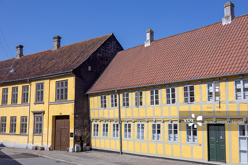 丹麦奥胡斯的历史建筑图片素材