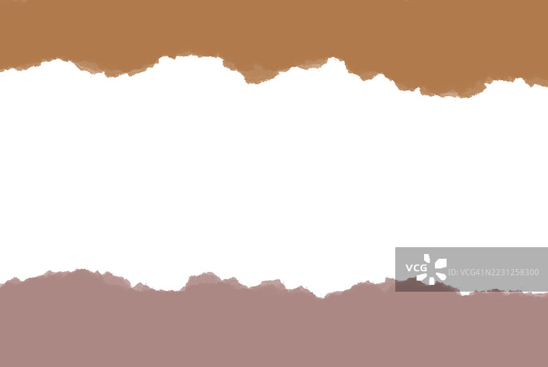 棕色条纹撕裂纸张背景模板图片素材