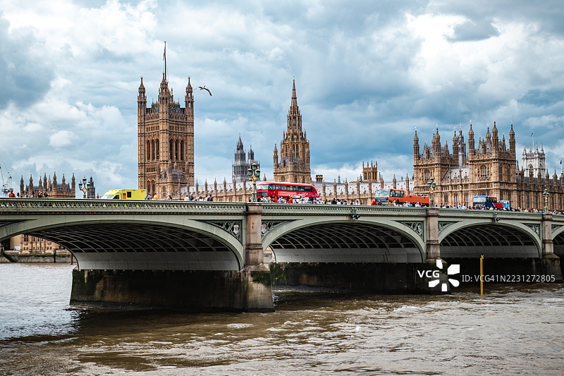 伦敦英格兰的威斯敏斯特桥图片素材