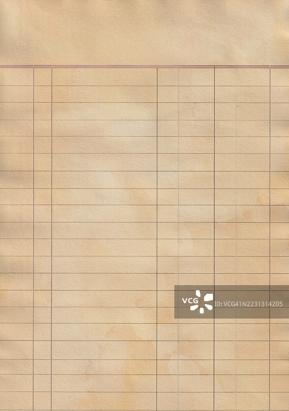 高分辨率的旧纸张，污染、肮脏且泛黄。图片素材