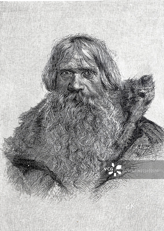 高加索地区的农民，1890年，亚美尼亚，历史，真实，数字修复的19世纪原作复制品，记录日期未说明图片素材