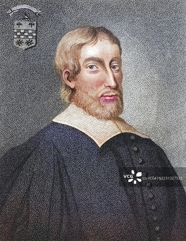 罗伯特·博伊德（Robert Boyd of Trochrig，1578年至1627年）是一位苏格兰神学作家、教师和诗人。来自《苏格兰图像志》或《苏格兰著名人物肖像》，该书于1797年出版，是19世纪原版（彩色）的数字修复版。图片素材