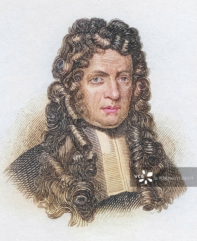 约翰·乔治·格雷维乌斯(1632年1月29日出生于瑙姆堡,1703年1月11日逝世于乌得勒支)是一位德国古典语言学家和文本批评家,摘自1825年出版的《克拉布历史词典》,历史性的彩色数字修复版。图片素材