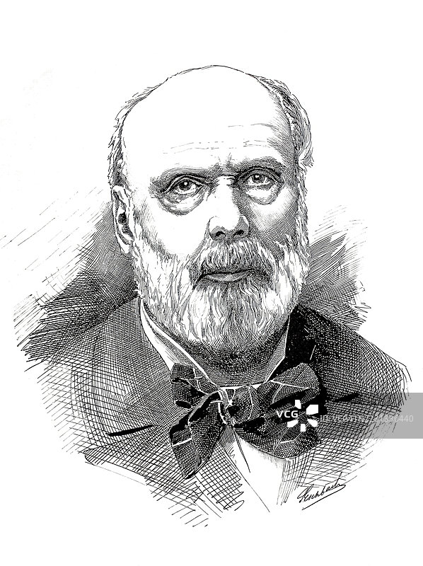 弗朗索瓦-朱迪特-保罗·格雷维(1807年8月15日出生于蒙苏瓦德雷,汝拉省,1891年9月9日去世)是一位法国律师和政治家。他于1879年至1887年担任共和国总统,历史性的数字修复版,来源于19世纪。图片素材