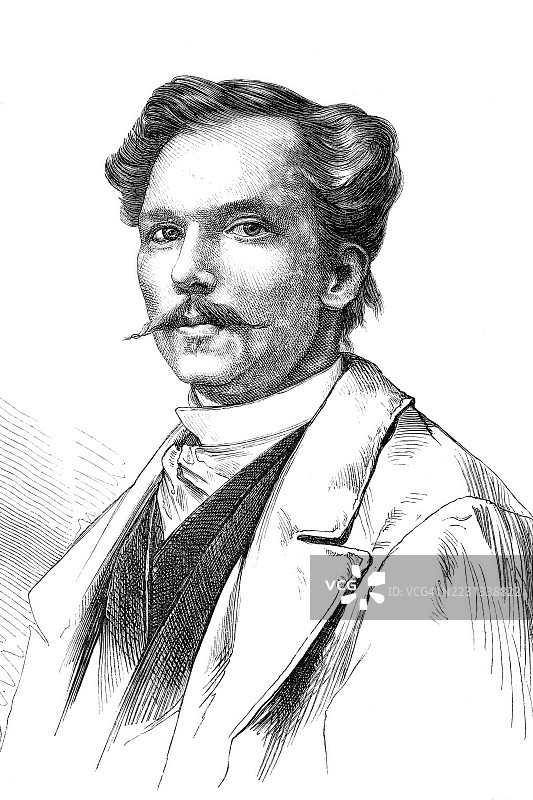 约瑟夫·弗吕根（1842年4月3日 - 1906年11月3日）是一位德国现实主义风格的题材画家和历史画家，创作了19世纪场景的历史再现作品。图片素材
