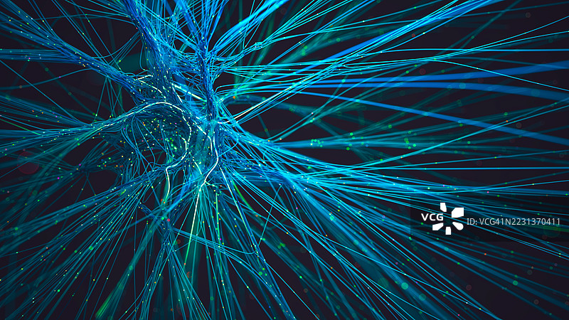未来数字神经网络技术背景图片素材