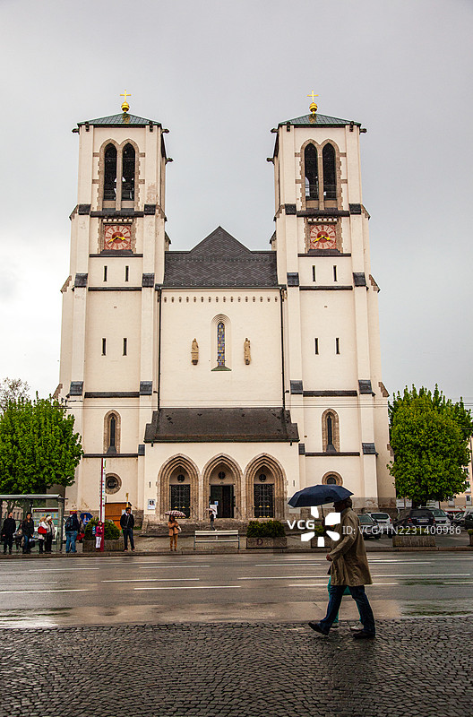 萨尔茨堡罗马天主教圣安德鲁教堂。图片素材