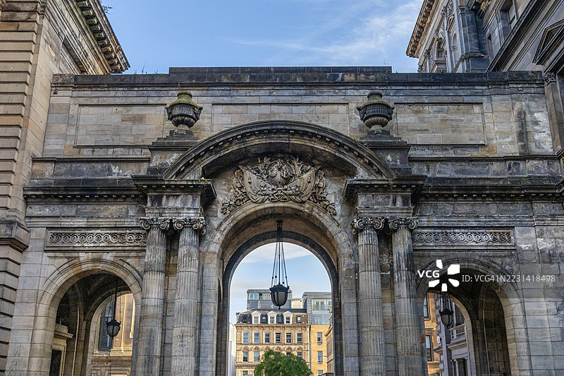 格拉斯哥市议会拱门，苏格兰图片素材