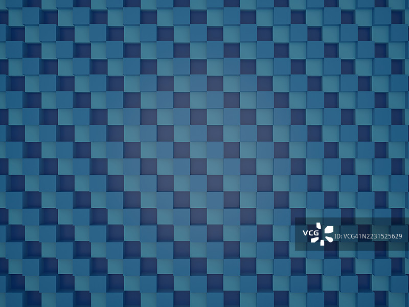 蓝色立方体图案图片素材