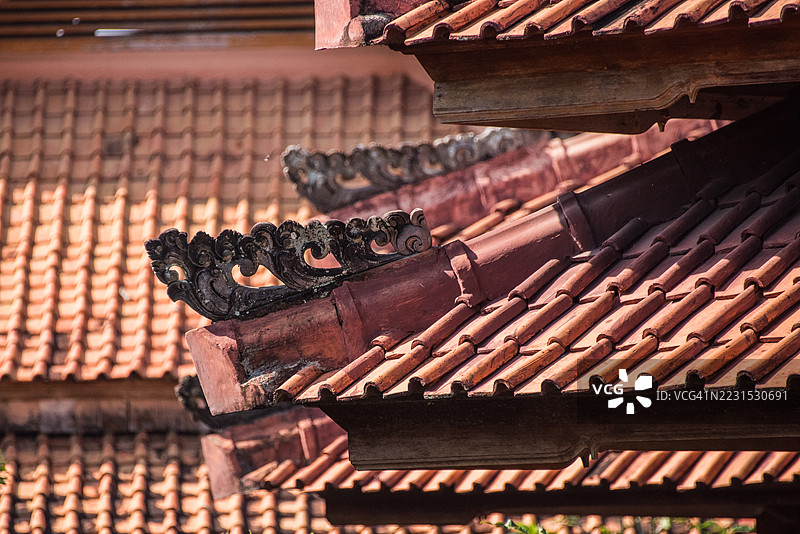 巴厘岛传统屋顶图片素材