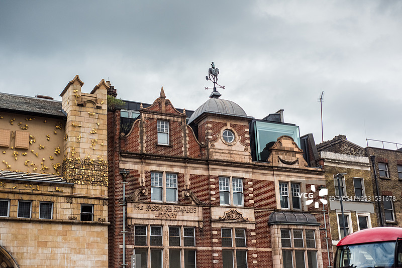 东伦敦怀特查佩尔的前公立学校建筑图片素材