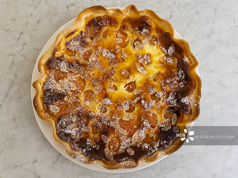 自制杏子派图片素材