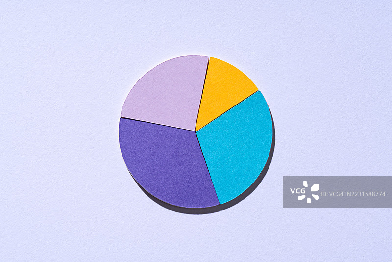 纸艺饼图图片素材