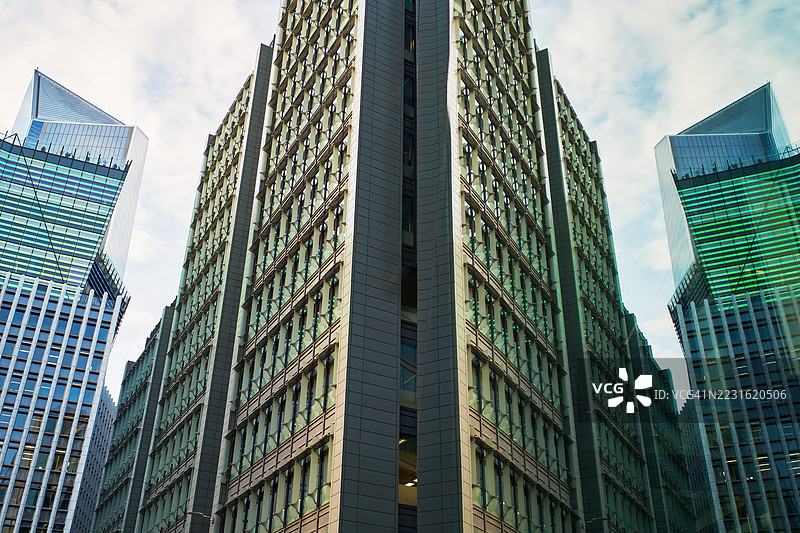 伦敦市的金融建筑图片素材