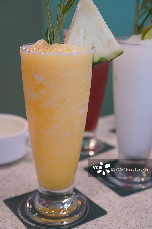 菠萝冰沙图片素材