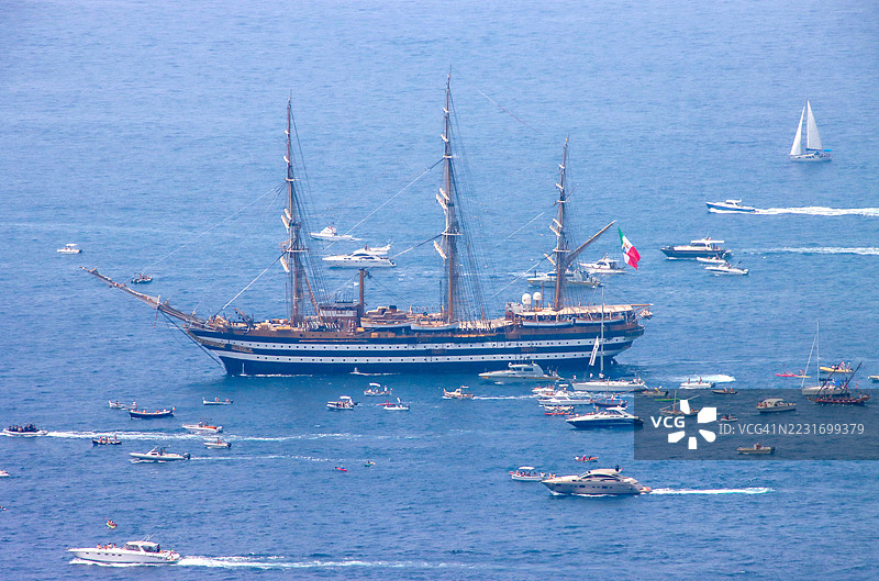 意大利海军训练舰阿梅里戈·韦斯普奇图片素材