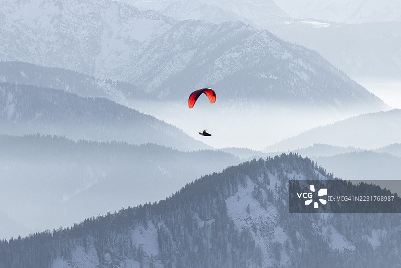 滑翔伞图片素材