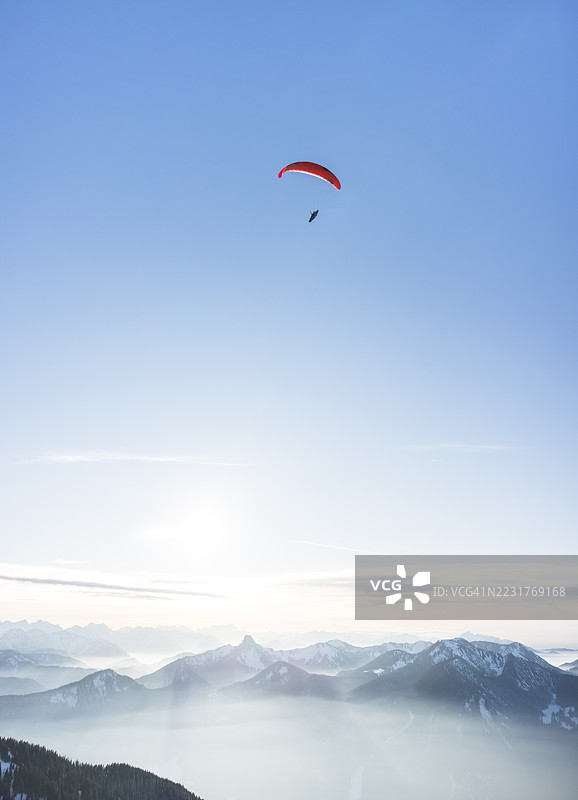 滑翔伞图片素材