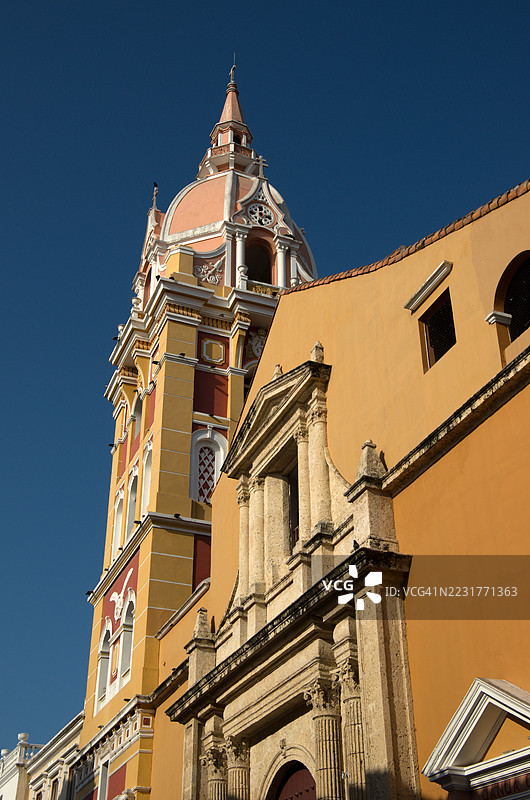 圣凯瑟琳大教堂/卡塔赫纳大教堂，哥伦比亚，博利瓦尔，卡塔赫纳图片素材