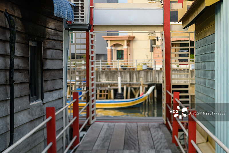 传统房屋是由中国移民所建造的定居点。图片素材