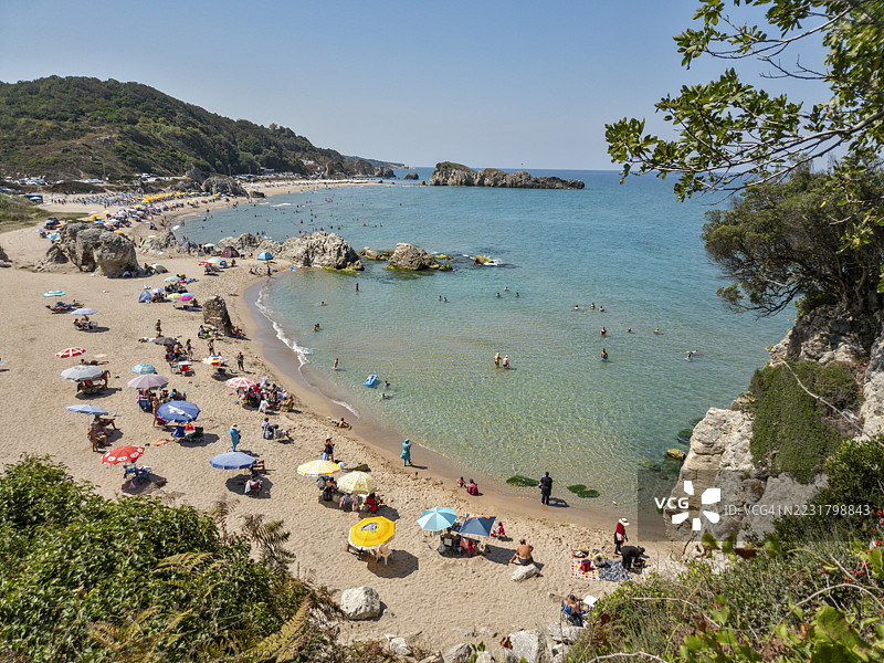 在黑海放松：Şile的Akçakese海滩图片素材