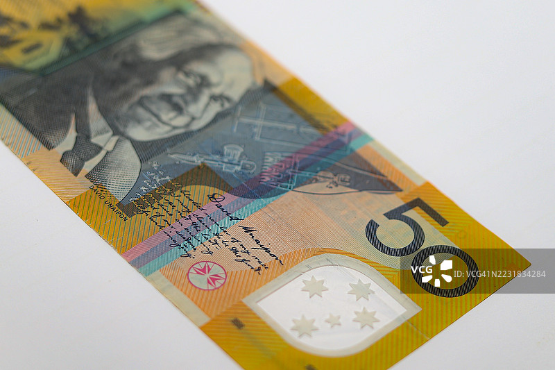 50澳元货币的特写图像图片素材