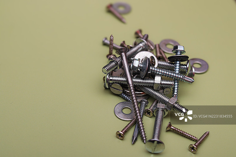 螺母、螺栓和螺丝图片素材