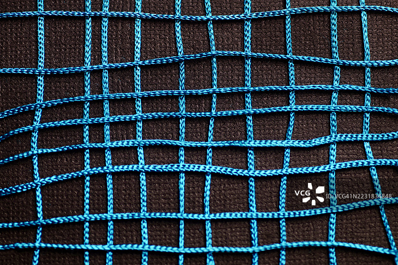 纠结的几何：蓝色网格图片素材