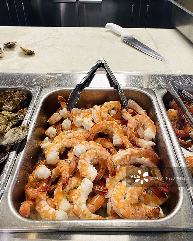 海鲜店里的大虾图片素材