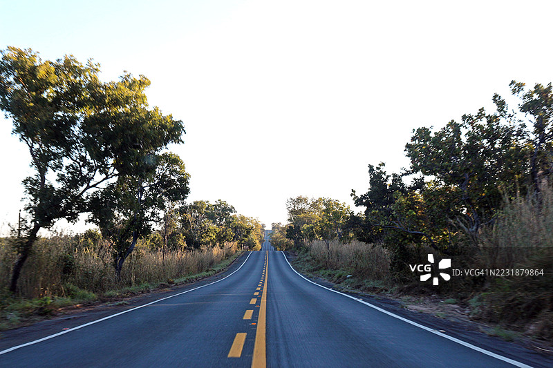在马托格罗索，库亚巴与诺布雷斯之间的BR-364路线沿途的风景如画。图片素材
