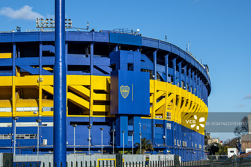 拉博恩博内拉，博卡青年足球俱乐部体育场。布宜诺斯艾利斯，阿根廷。图片素材