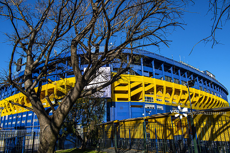 拉博恩博内拉，博卡青年足球俱乐部体育场。布宜诺斯艾利斯，阿根廷。图片素材