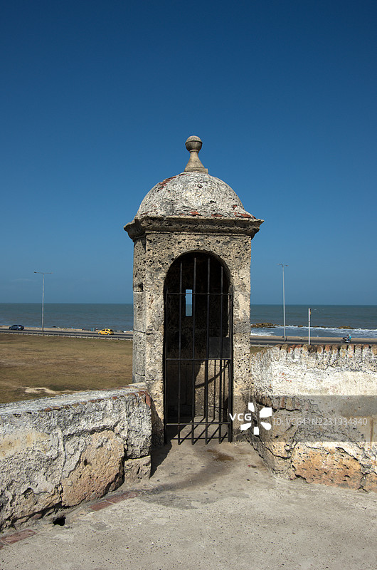 拉梅塞德堡垒（Baluarte La Merced），卡塔赫纳，玻利瓦尔省，哥伦比亚图片素材