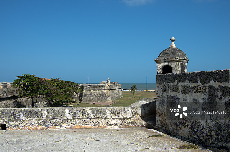 拉梅塞德堡垒（La Merced Bastion/Bulwark），卡塔赫纳，玻利瓦尔省，哥伦比亚图片素材