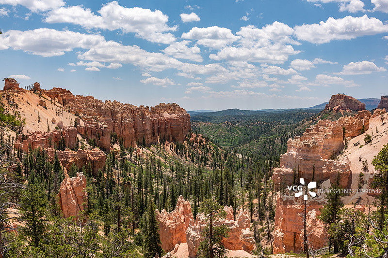 美国犹他州布莱斯峡谷国家公园的景色图片素材