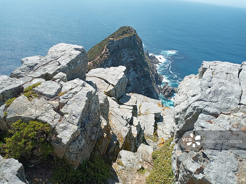 俯瞰海洋的壮丽悬崖，开普敦，南非图片素材