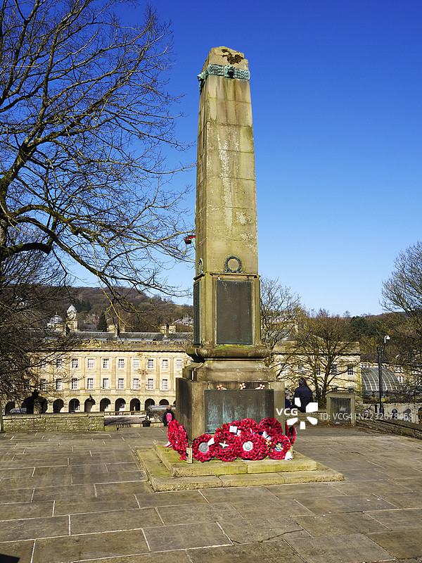 英国巴克斯顿的战争纪念碑图片素材