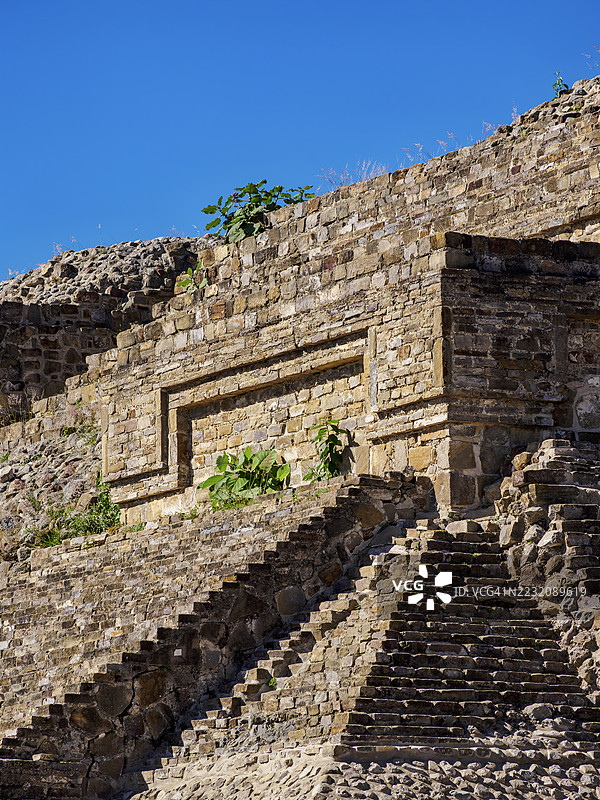 墨西哥瓦哈卡州蒙特阿尔班考古遗址图片素材