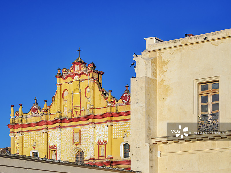 圣克里斯托瓦尔大教堂，圣克里斯托瓦尔德拉斯卡萨斯，恰帕斯州，墨西哥图片素材