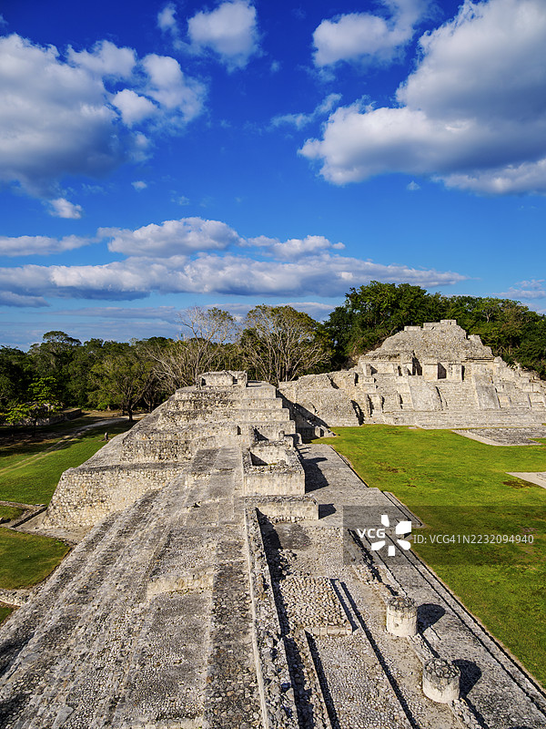 伟大的阿克罗波利斯，埃德兹纳考古遗址，坎佩切州，墨西哥图片素材