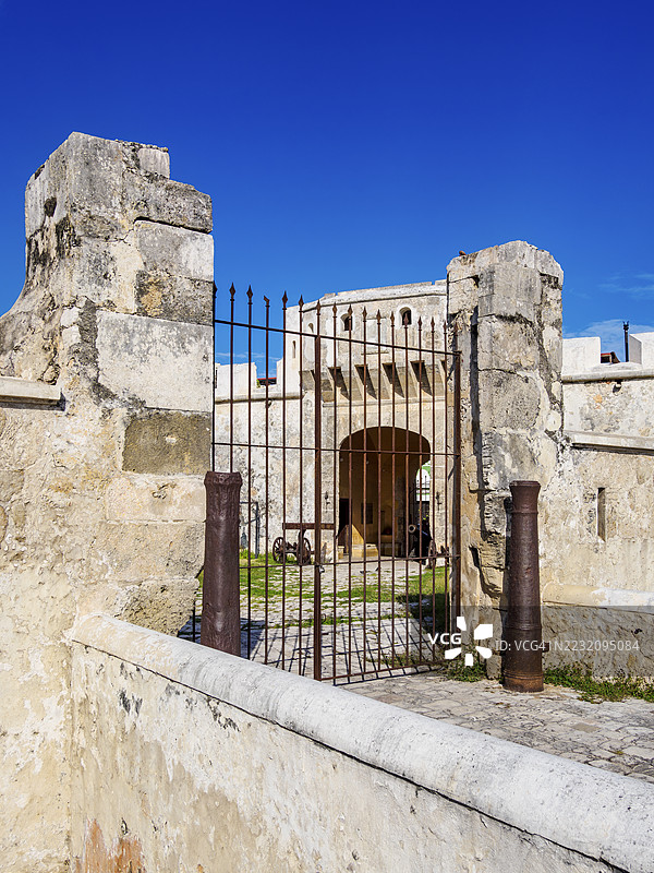 坎佩切市老城区的防御墙，坎佩切州，墨西哥图片素材