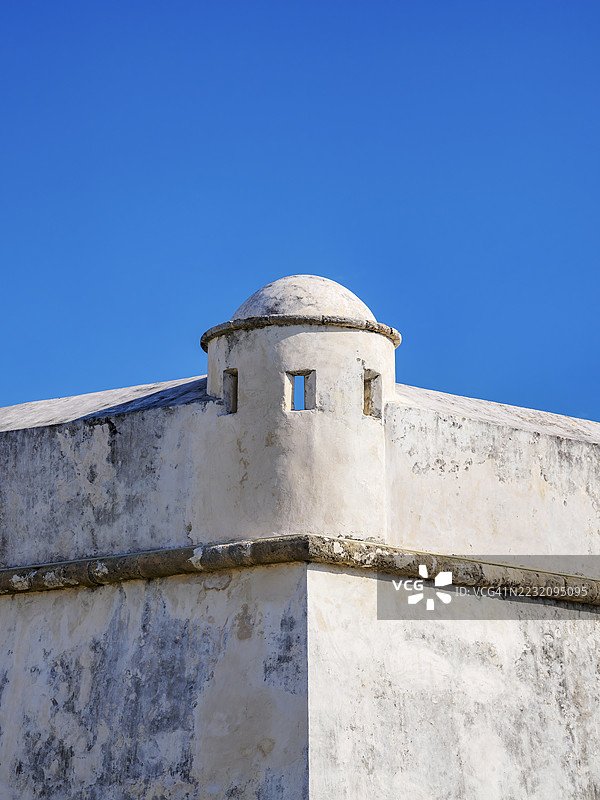 墨西哥坎佩切州坎佩切市的古城防御墙图片素材
