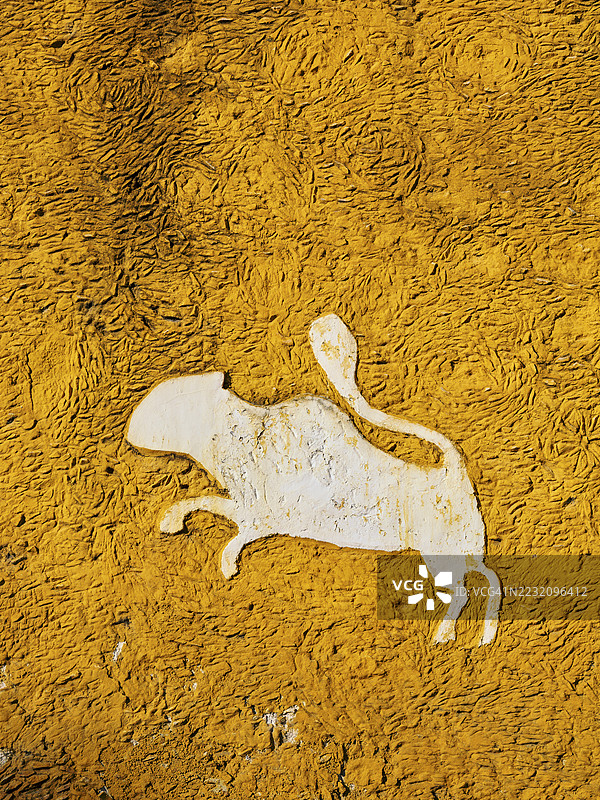 伊萨马尔的建筑，详细视图，墨西哥尤卡坦州图片素材