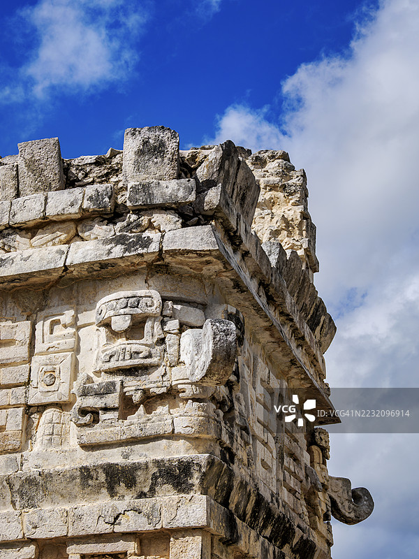 奇琴伊察的修道院群，详细视图，墨西哥尤卡坦州图片素材