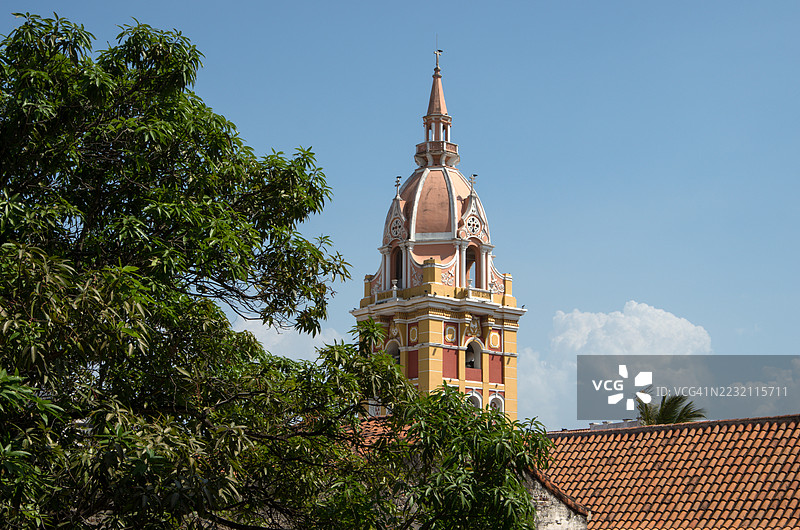圣凯瑟琳大教堂/卡塔赫纳大教堂，哥伦比亚，博利瓦尔，卡塔赫纳图片素材
