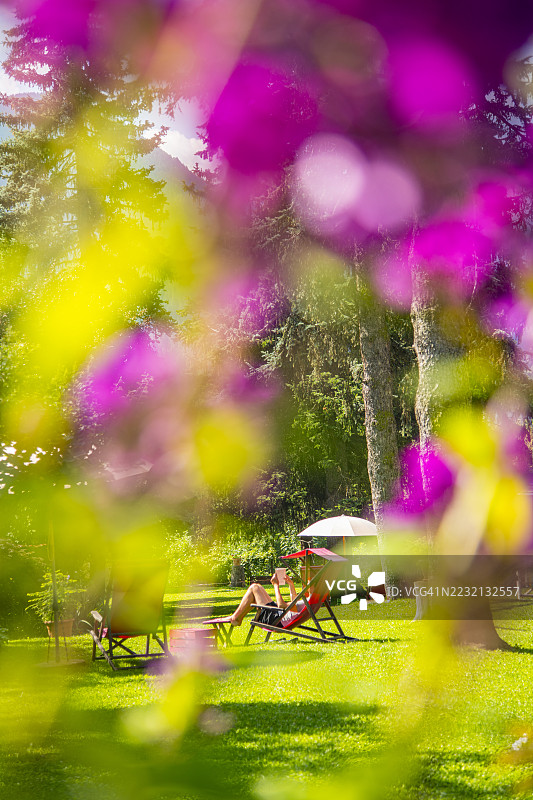 特伦蒂诺-阿尔托-阿迪杰，卡瓦莱塞市公园图片素材