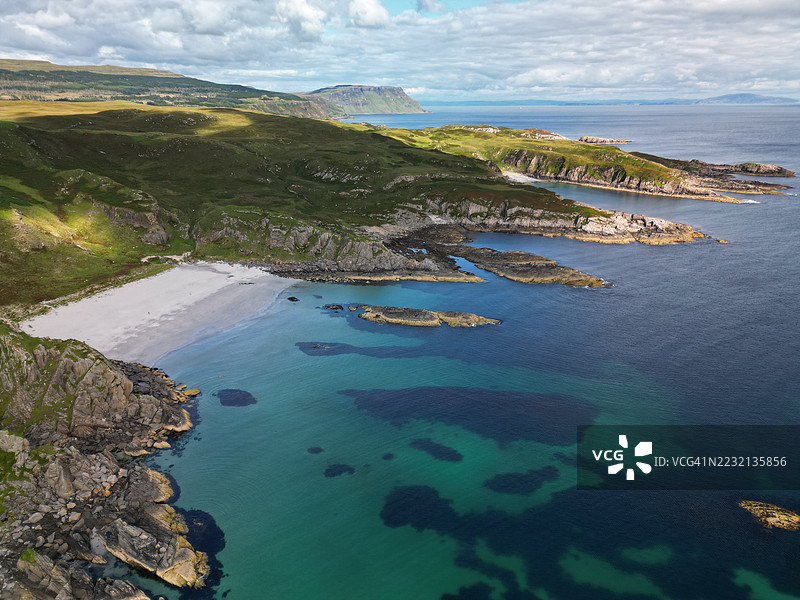 隐秘海滩，穆尔岛图片素材