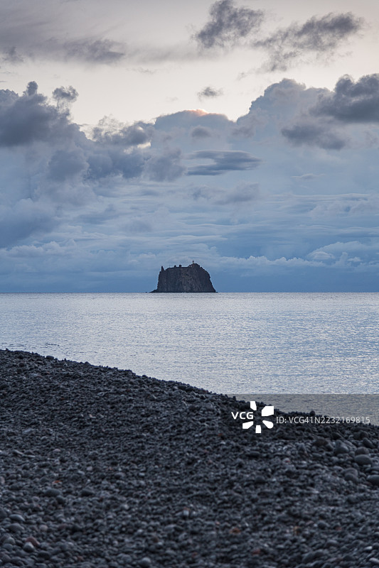 西西里，斯特龙博利岛附近的斯特龙博利基奥岛图片素材