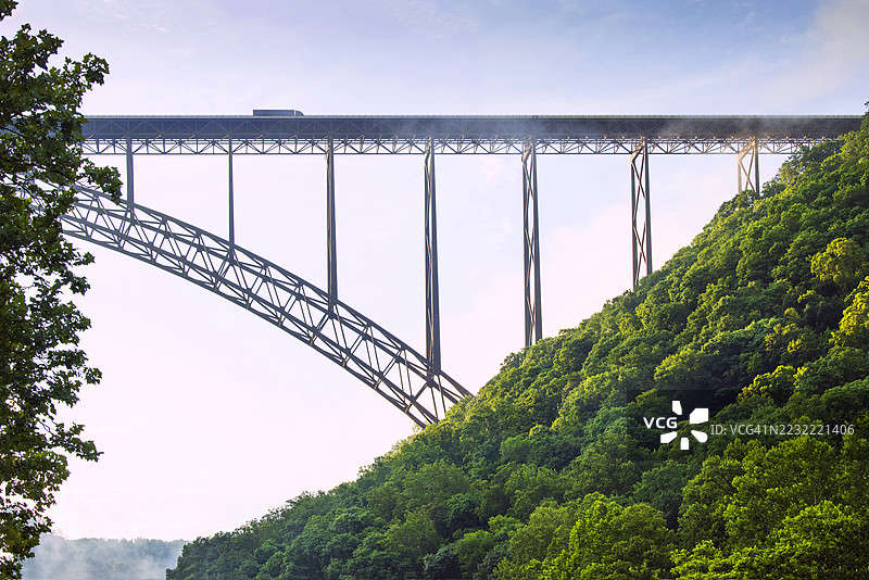 西弗吉尼亚州新河峡谷大桥图片素材