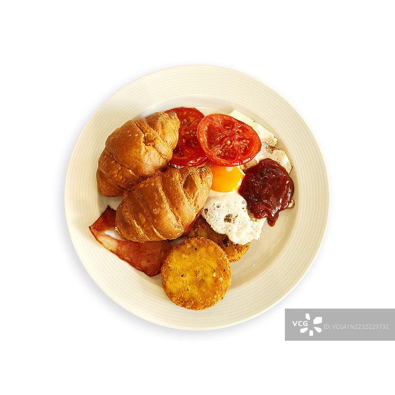 独立的油炸早餐图片素材